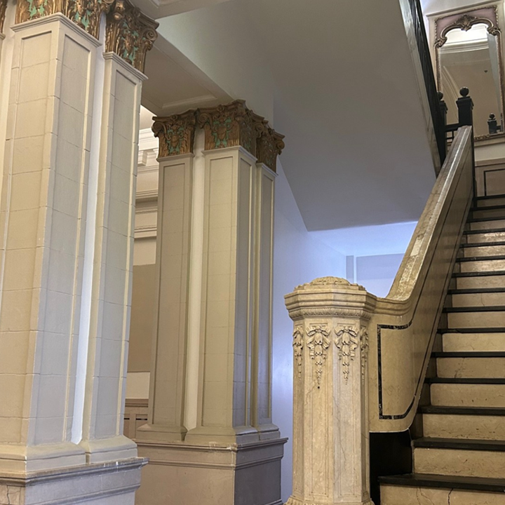 Staircase in Henry Clay building in downtown Louisville, Kentucky